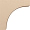 Ekena Millwork 7"W x 28"D x 28"H Thin Huntington Rough Cedar Woodgrain TimberThane Corbel, Primed Tan CORUR07X28X28HUNRCPR - alternate 6